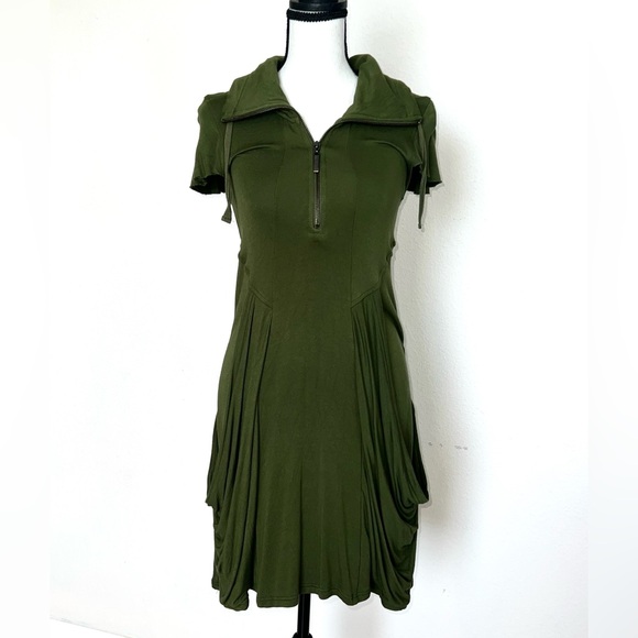 Philosophy Dresses & Skirts - Philosophy by Republic midi Terry funnel/cowl neck oversized pockets‎ dress XS